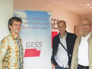 Uwe Stüve mit Helmut Reinholz und Peter Bullmann (beide Produkt + Markt)